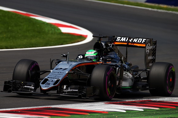 Nico Hülkenberg steht beim Austrian GP 2016 in Spielberg auf dem 2. Startplatz Formel 1 Sahara Force India © Sahara Force India Formula One Team