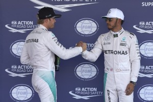 Formel 1 - MERCEDES AMG PETRONAS, Großer Preis von Mexiko 2016. Lewis Hamilton, Nico Rosberg ; Formula One - MERCEDES AMG PETRONAS, Mexican GP 2016. Lewis Hamilton, Nico Rosberg;